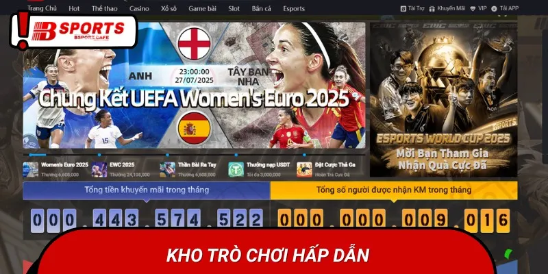 Khi đăng ký tài khoản, bạn sẽ có cơ hội tham gia vào kho game khổng lồ