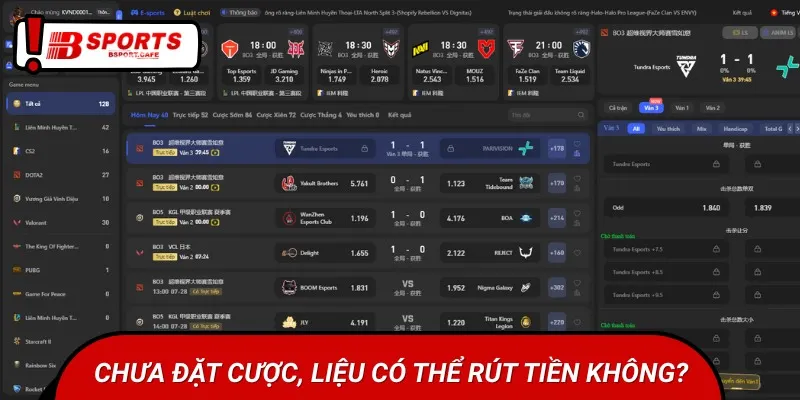 Hội viên bắt buộc phải đặt cược ít nhất 1 vòng thì mới có thể rút tiền