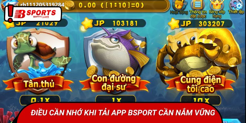 Điều cần nhớ khi tải app Bsports cần nắm vững