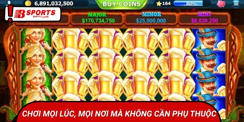 Tải game về máy, bet thủ sẽ có thể chơi nổ hũ mọi lúc mọi nơi